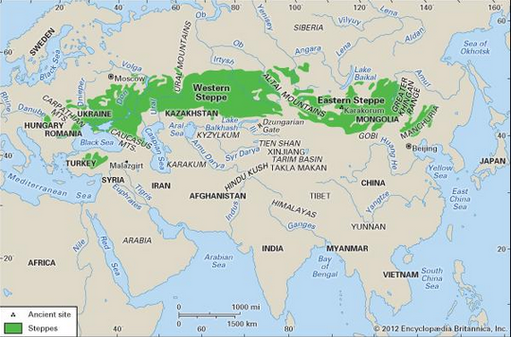 Asian Steppe Map